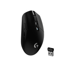 Logitech G305 LIGHTSPEED Wireless Gaming Mouse, Hero 12K Sensor, 12,000 DPI, Lightweight, 6 Programmable Buttons, 250h Battery Life, On-Board Memory, PC/Mac - Black
